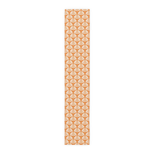 Table Runner | Orange & White | Deco