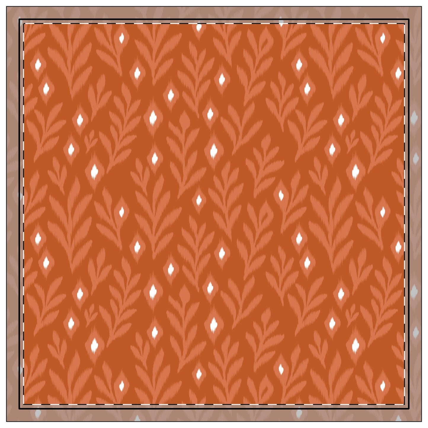 Napkins | Dark Orange & White | Laurel