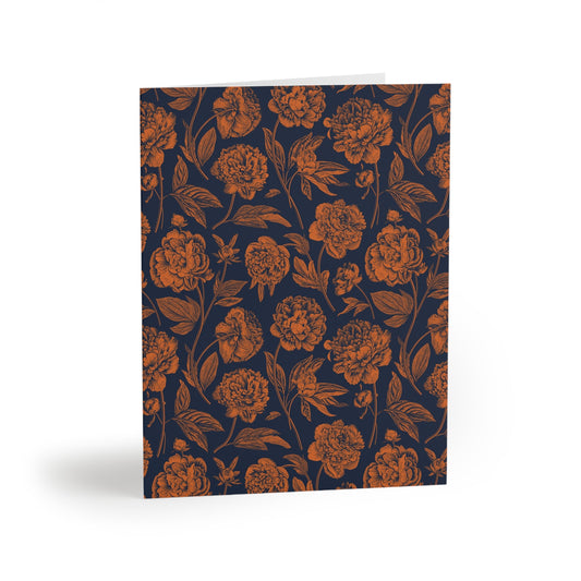 Notecards | Orange & Blue | Peony