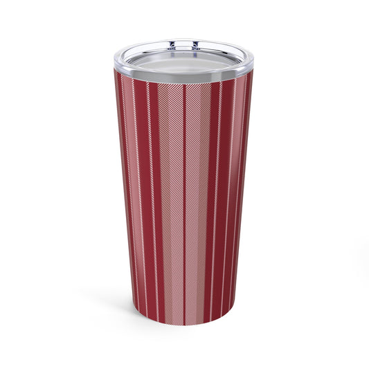 Tumbler | Maroon & White | Stripe