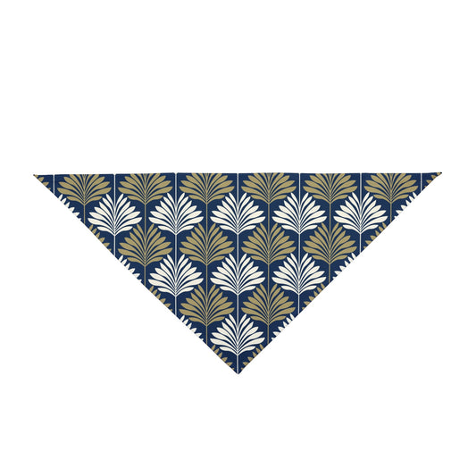 Pet Bandana | Blue & Gold | Deco
