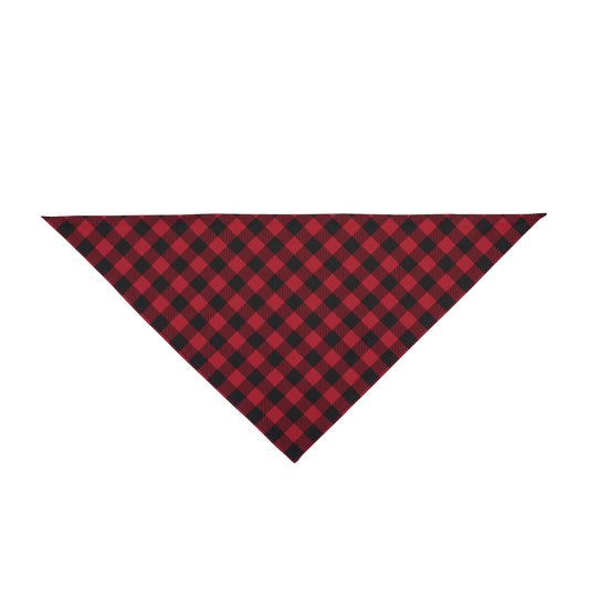 Pet Bandana | Red & Black | Gingham