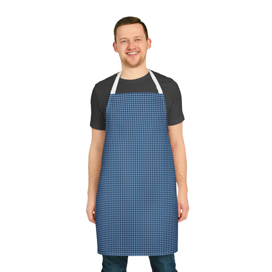 Apron | Light Blue & White | Houndstooth