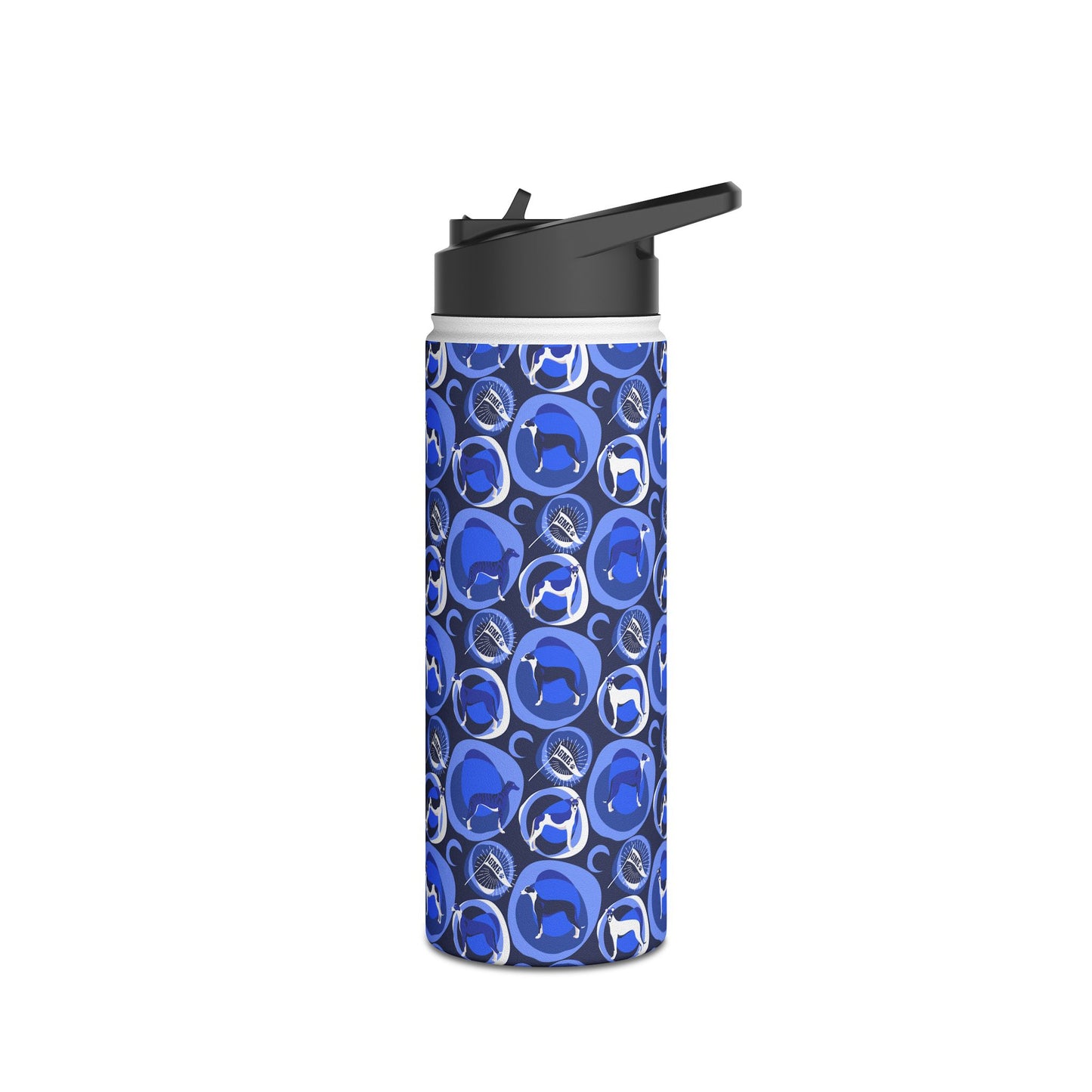 Insulated Water Bottle | Greyhounds | Blue Bubbles