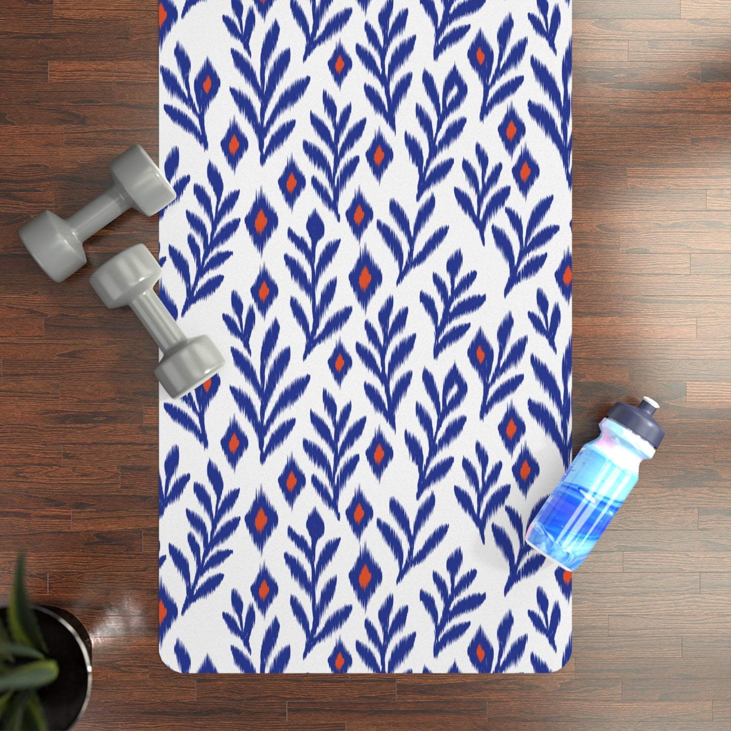 Yoga Mat | Bright Blue & Orange | Laurel