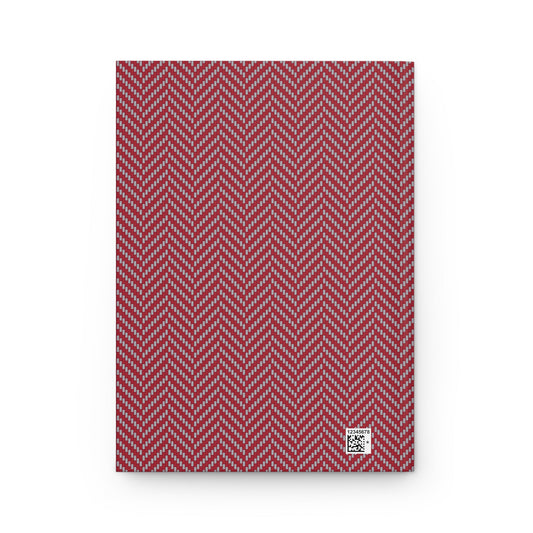 Journal | Red & Gray | Herringbone