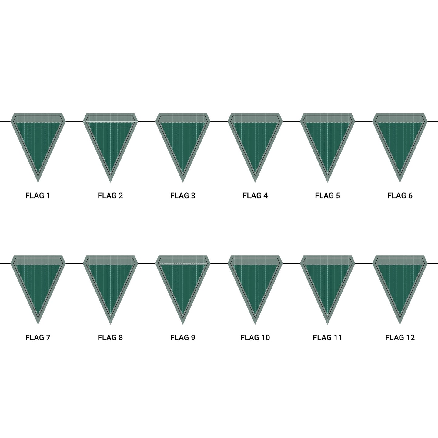 Flag Garland | New Orleans, Louisiana | Pinstripe