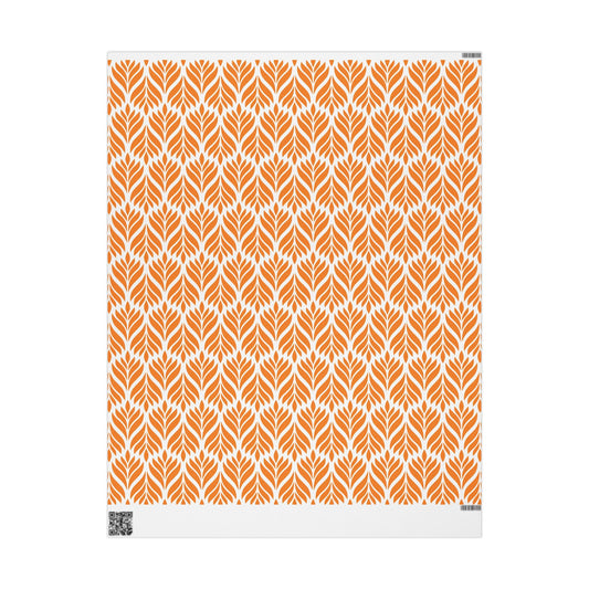 Gift Wrap | Orange & White | Palm