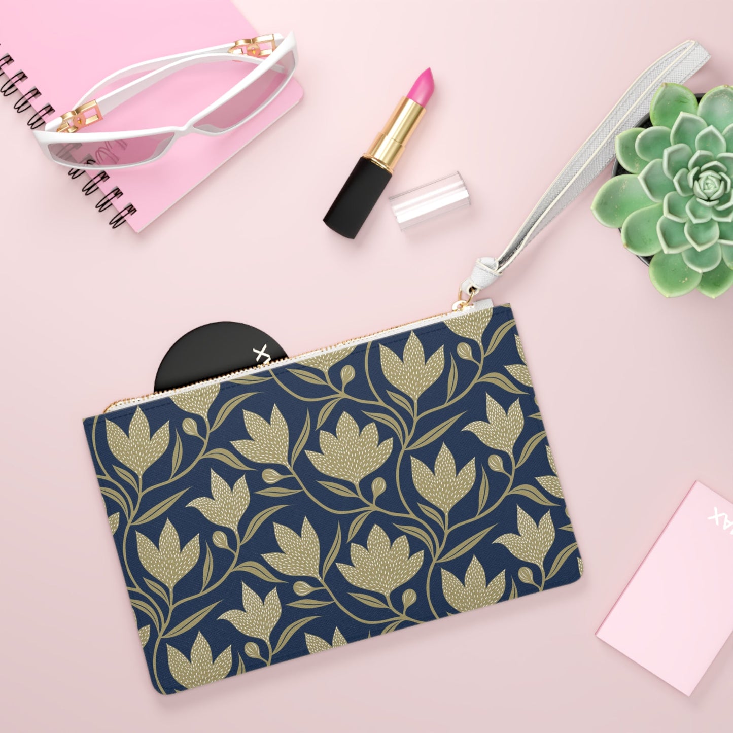 Clutch Bag | Gold & Blue | Magnolia