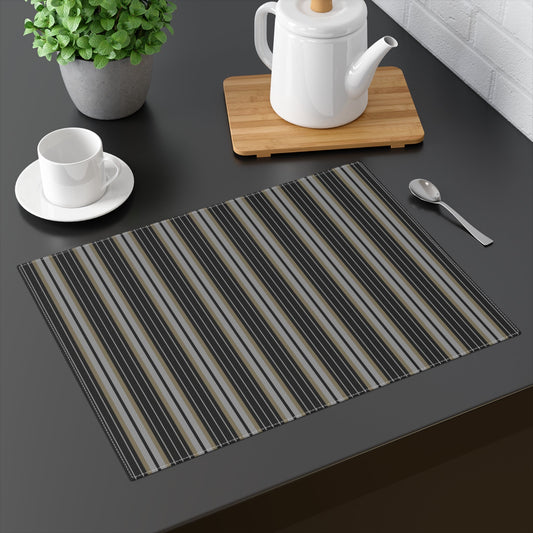 Placemat | Black & Gold | Stripe
