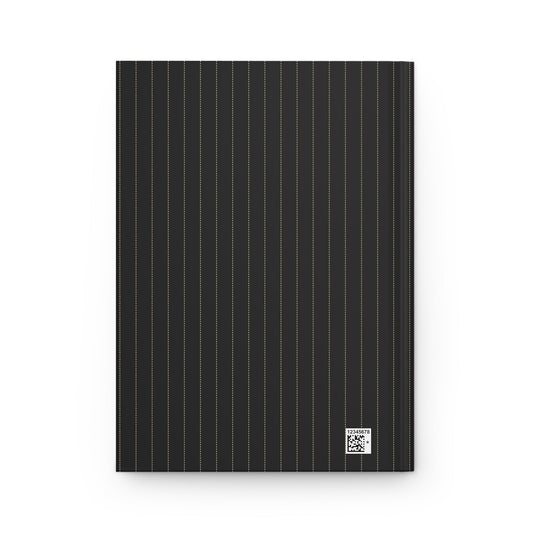 Journal | Black & Gold | Pinstripe