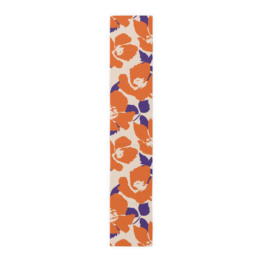 Table Runner | Clemson, South Carolina | Poppy
