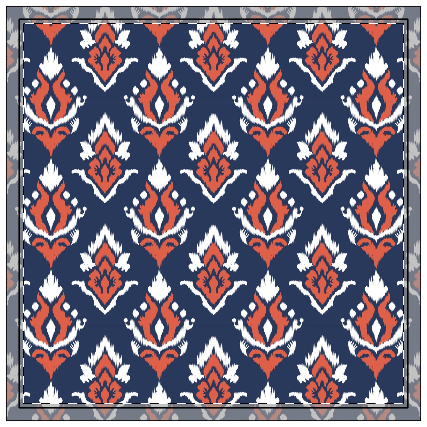 Napkin 4-set | Charlottesville, Virginia | Ikat