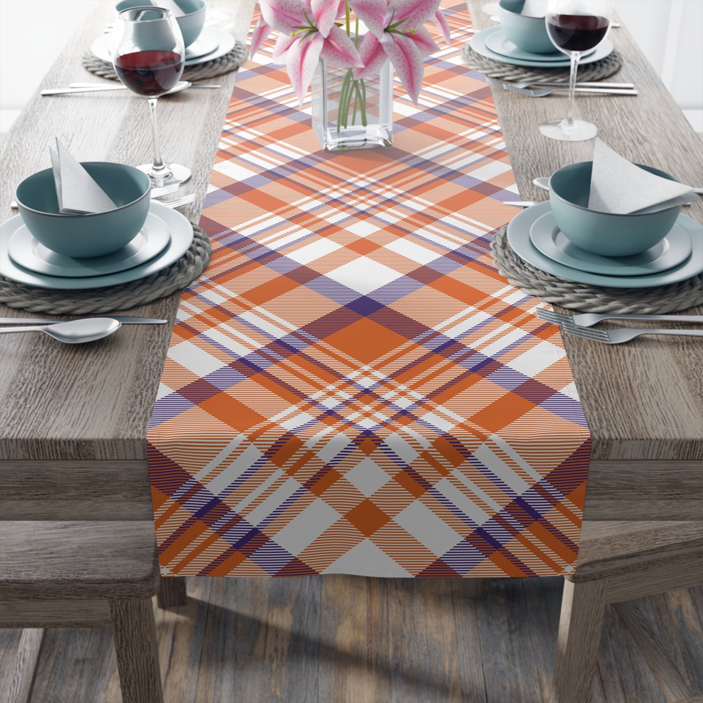 Table Runner | Clemson, SC | Tartan