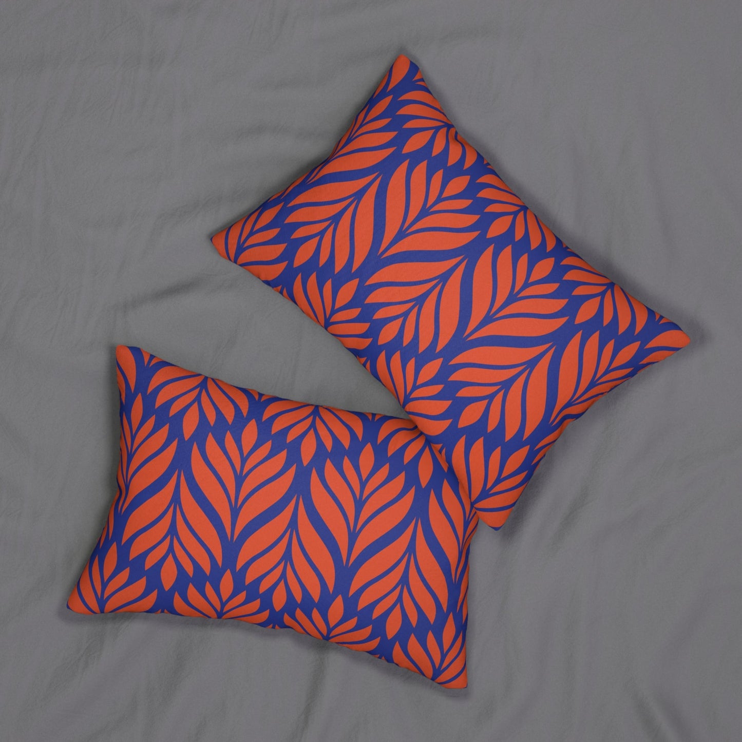 Pillow | Bright Blue & Orange | Palm