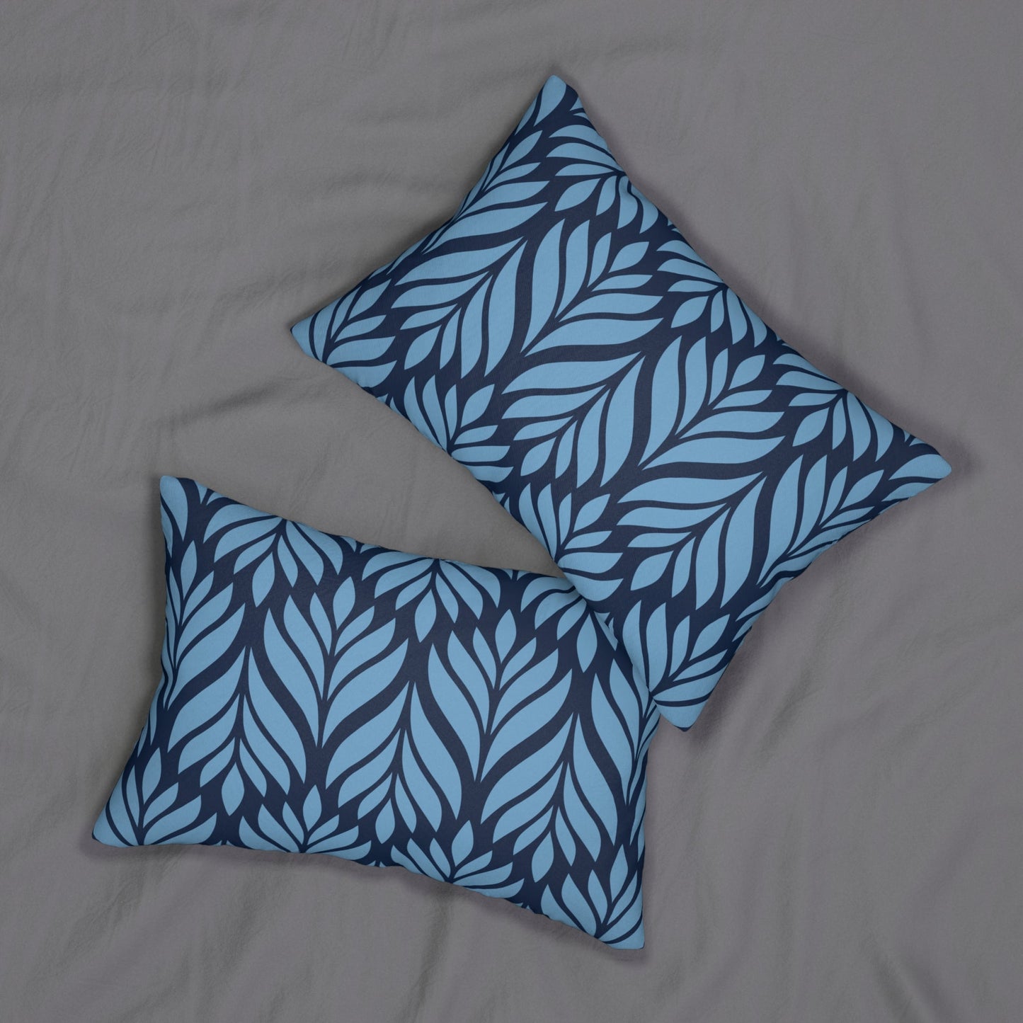 Pillow | Light Blue & White | Palm