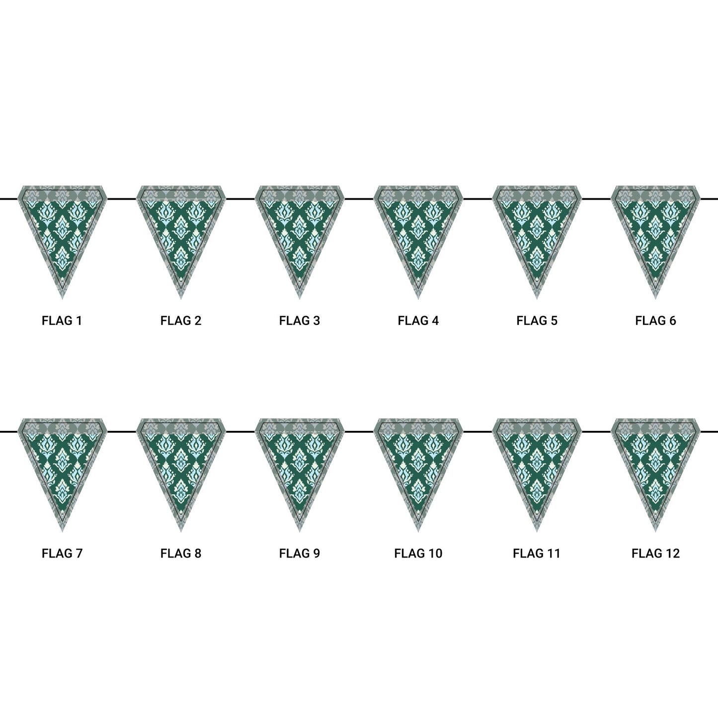 Flag Garland | New Orleans, Louisiana | Ikat