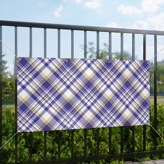 Banner | Purple & Gold | Tartan