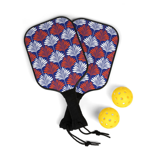 Pickleball Paddle Kit | Bright Blue & Orange | Deco