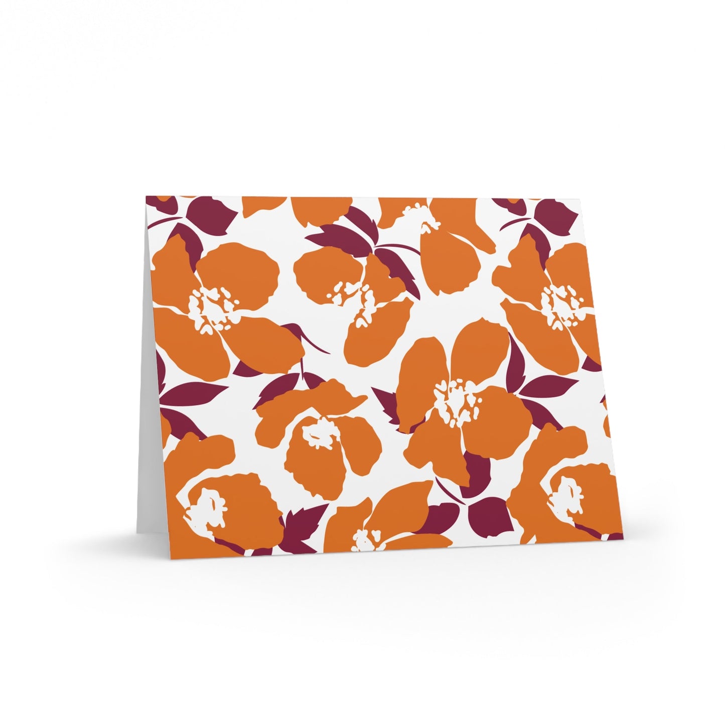 Notecards | Maroon & Orange | Poppy