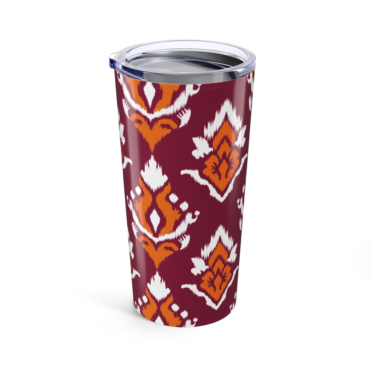 Tumbler | Maroon & Orange | Ikat