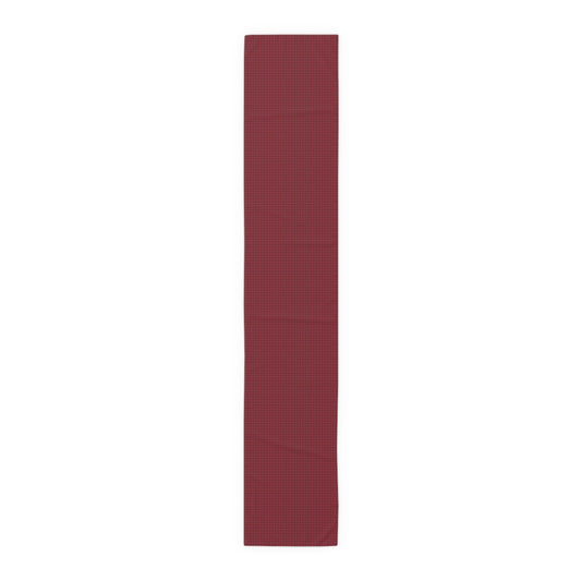 Table Runner | Maroon & White | Houndstooth