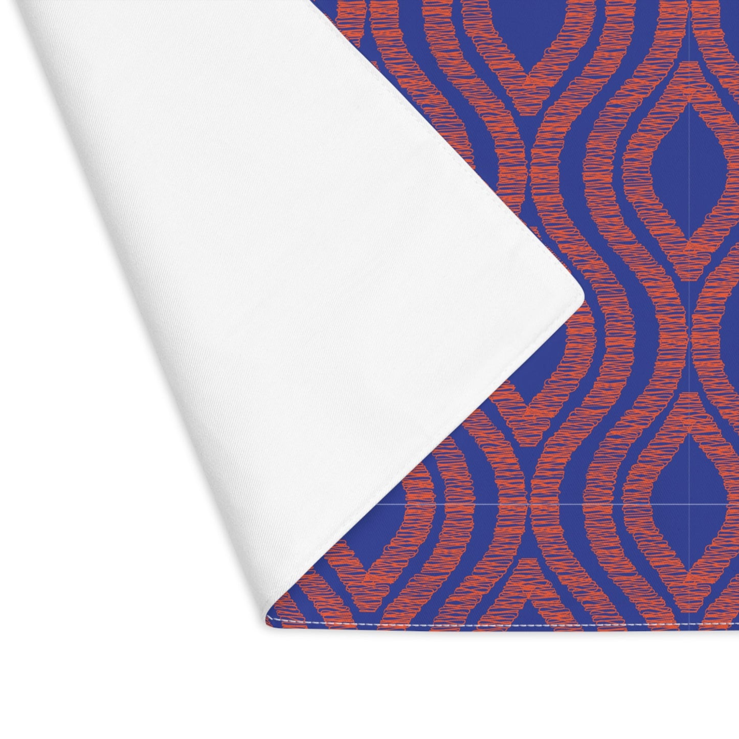 Placemat | Bright Blue & Orange | Ogee