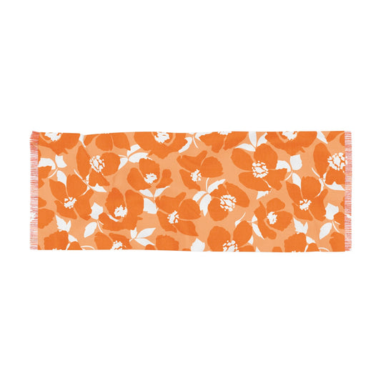 Scarf | Orange & White | Poppy