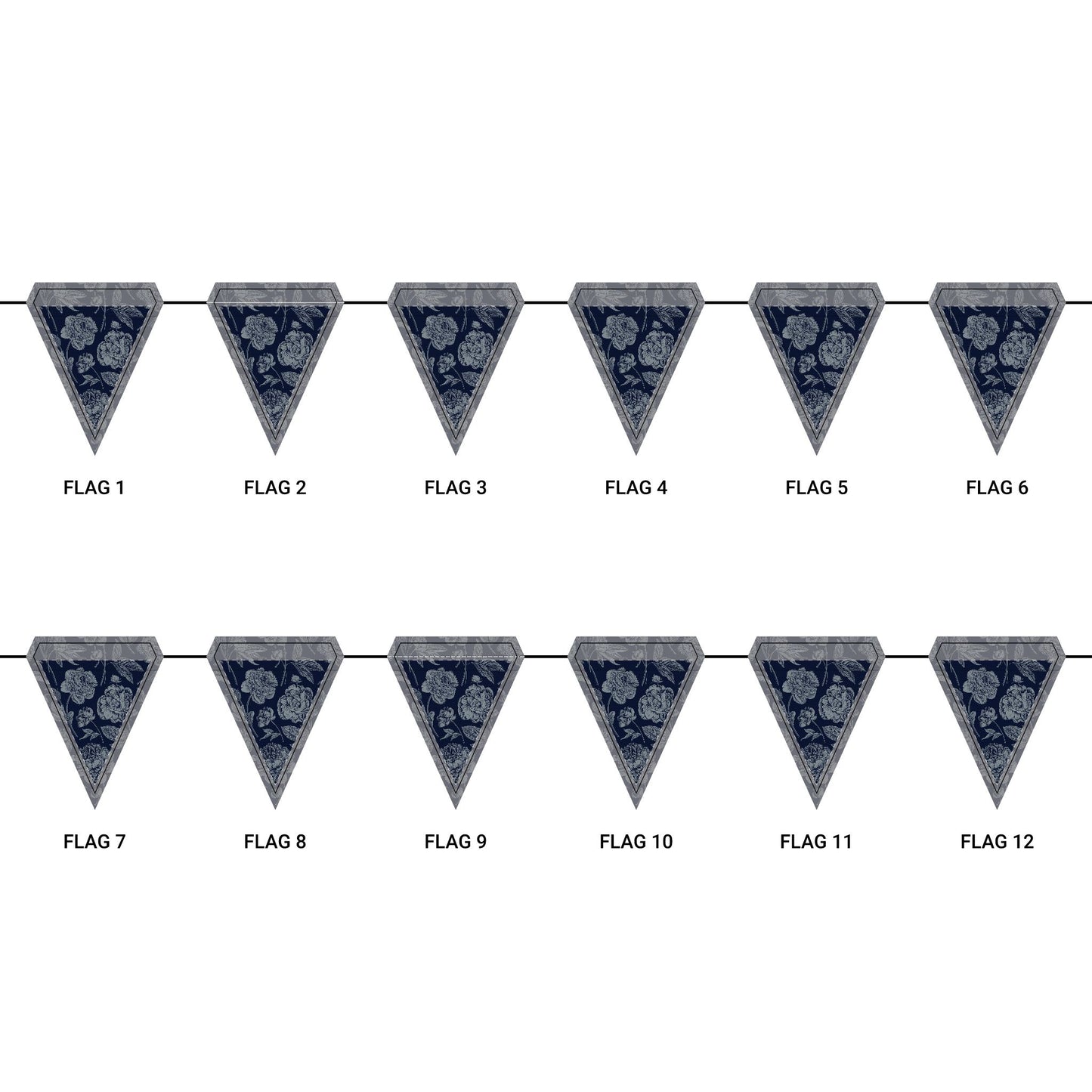 Flag Garland | Storrs, Connecticut | Peony