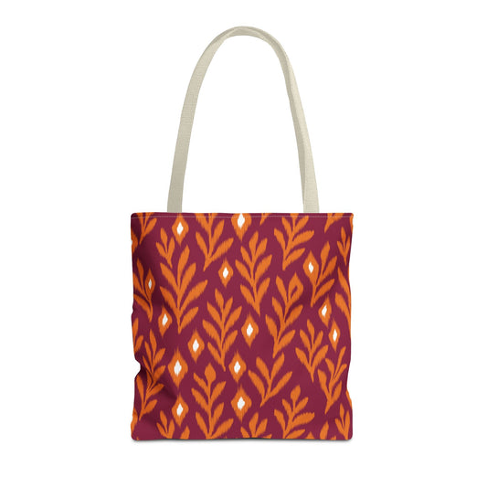 Tote Bags | Maroon & Orange | Laurel