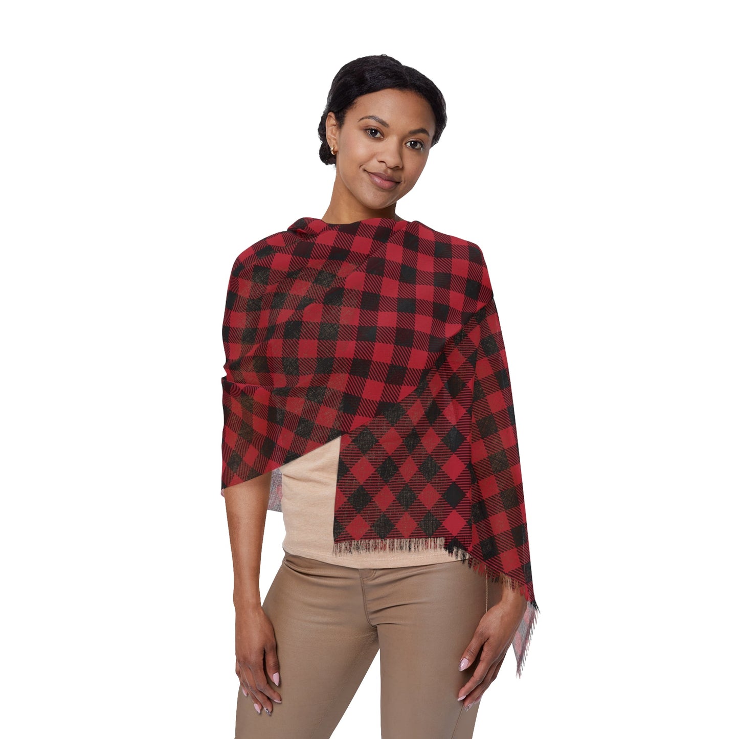 Scarf | Red & Black | Gingham