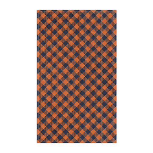 Tea Towels | Orange & Blue | Gingham