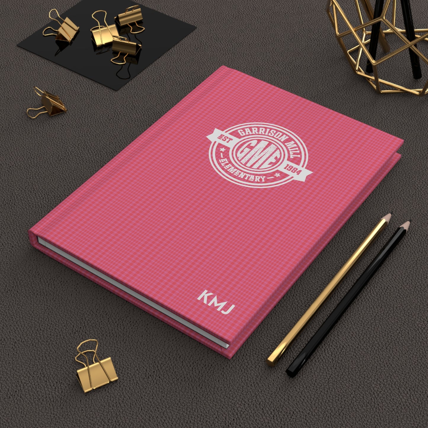 Copy of Monogram Journal | Greyhounds | Pink Tartan