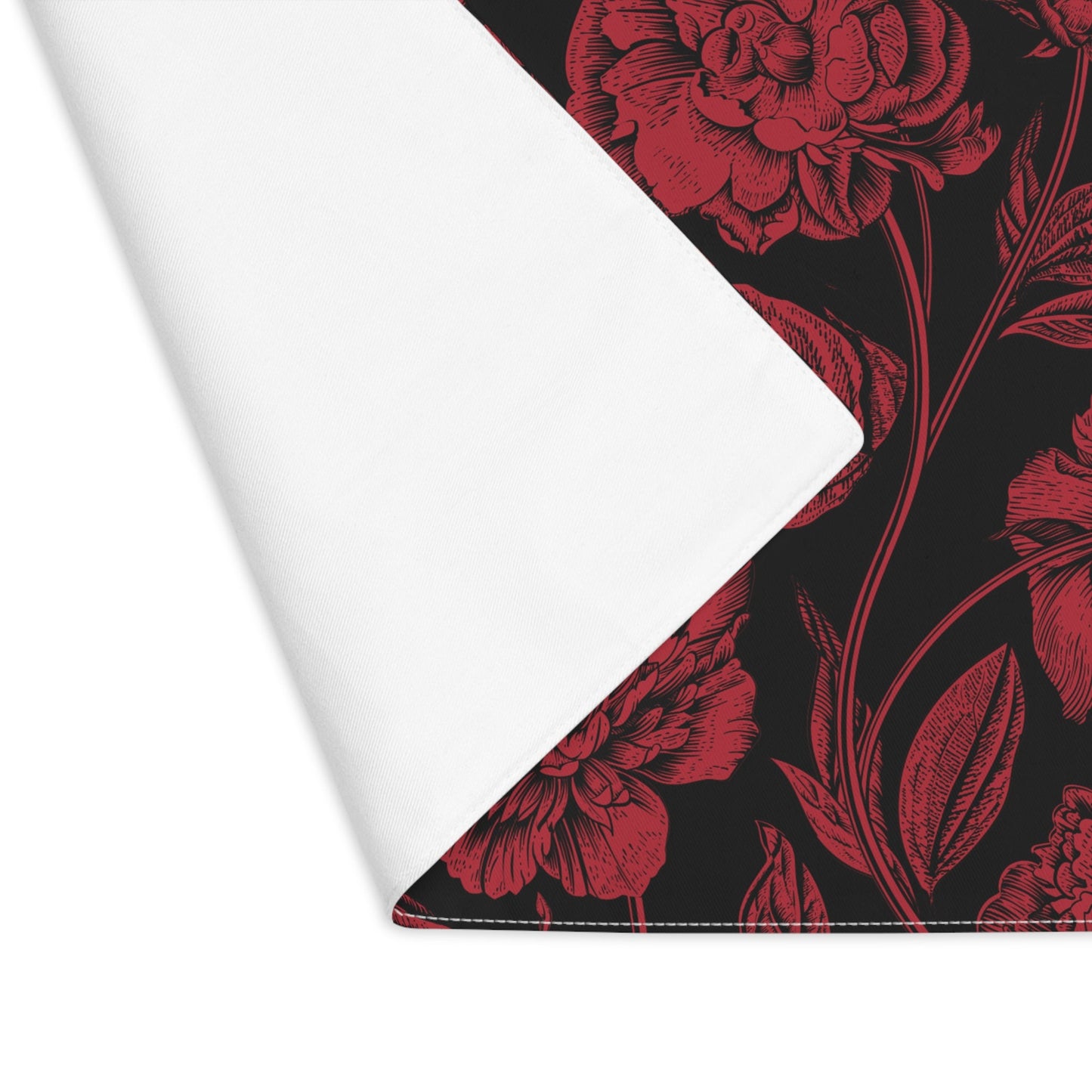 Placemat | Red & Black | Peony