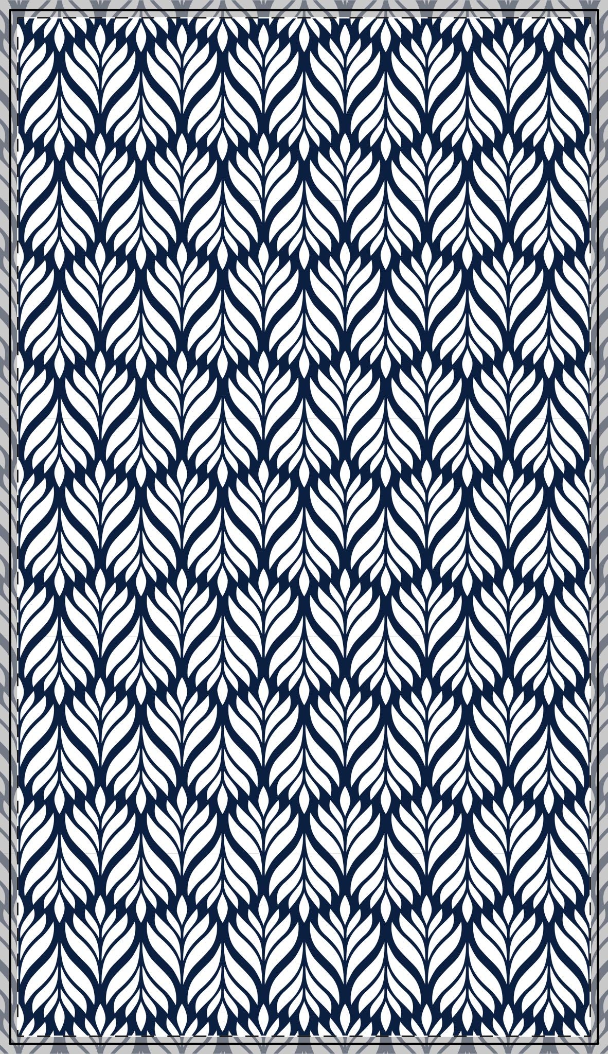 Tablecloth | Navy & White | Palm