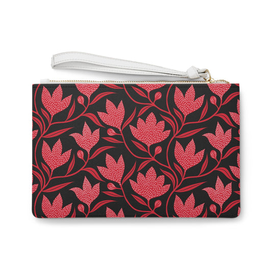 Clutch Bag | Red & Black | Magnolia
