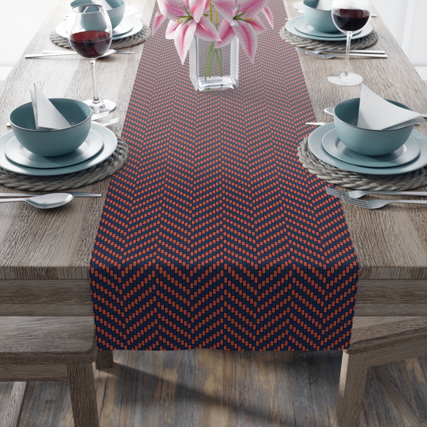 Table Runner | Charlottesville, Virginia | Herringbone