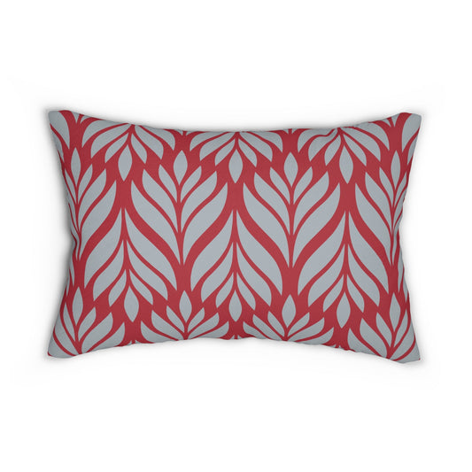 Pillow | Red & Gray | Palm