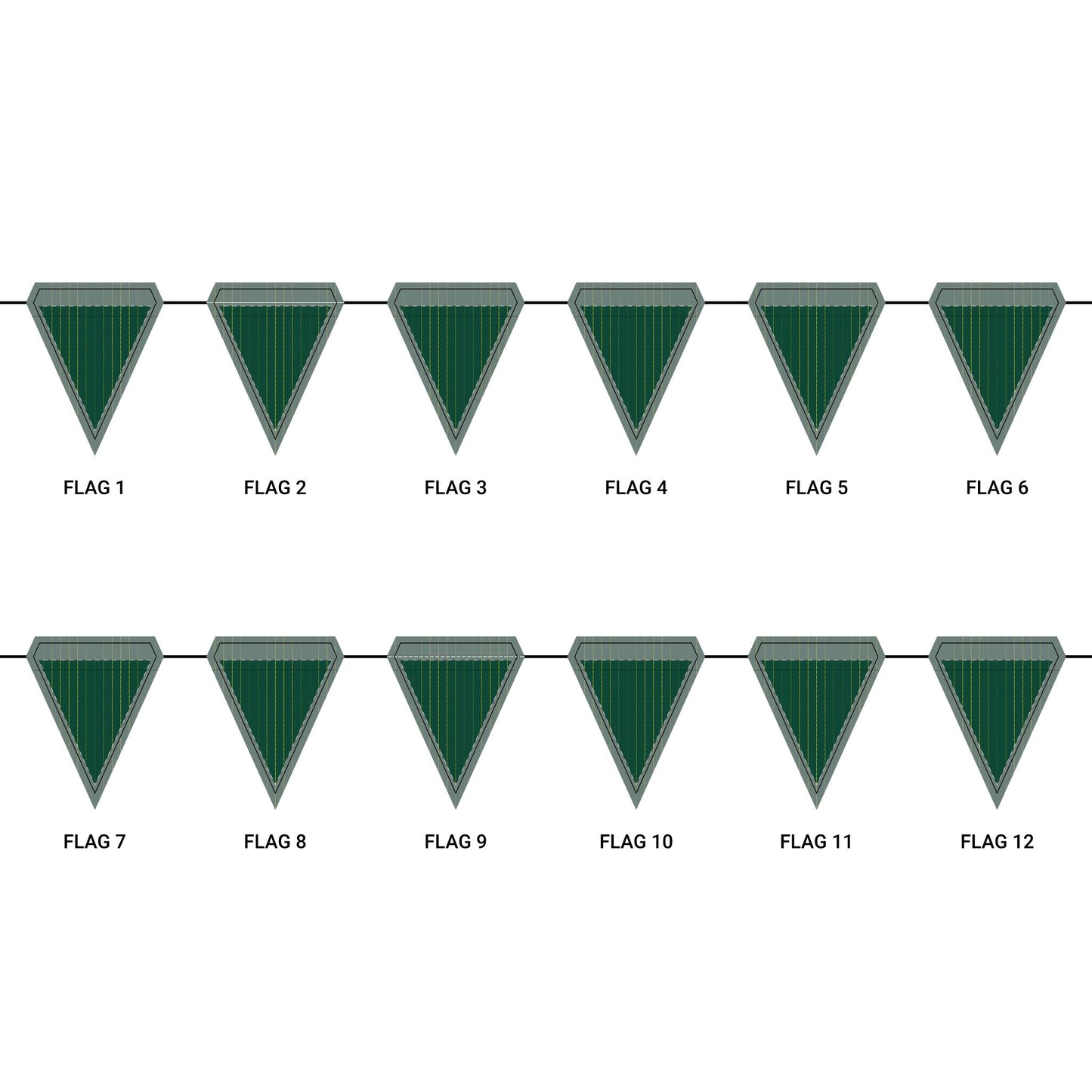 Flag Garland | Eugene, Oregon | Pinstripe