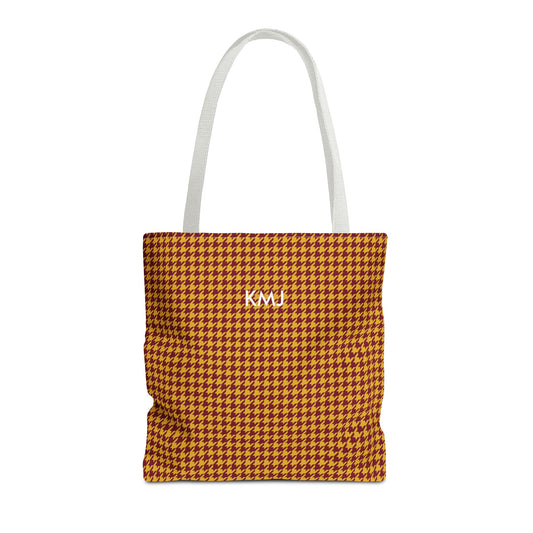Totes - Personalized | Red & Yellow | Houndstooth