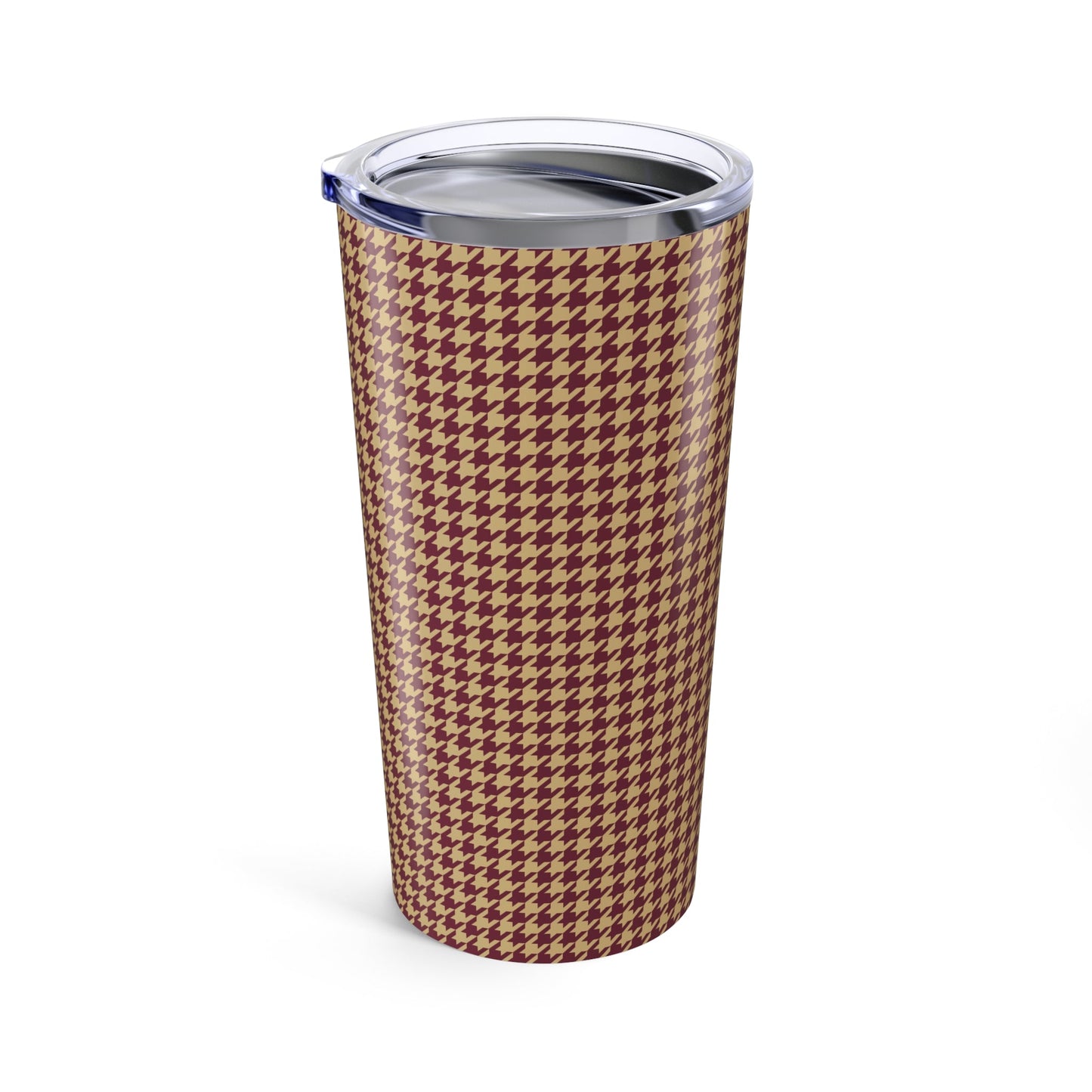 Tumbler | Maroon & Gold | Houndstooth
