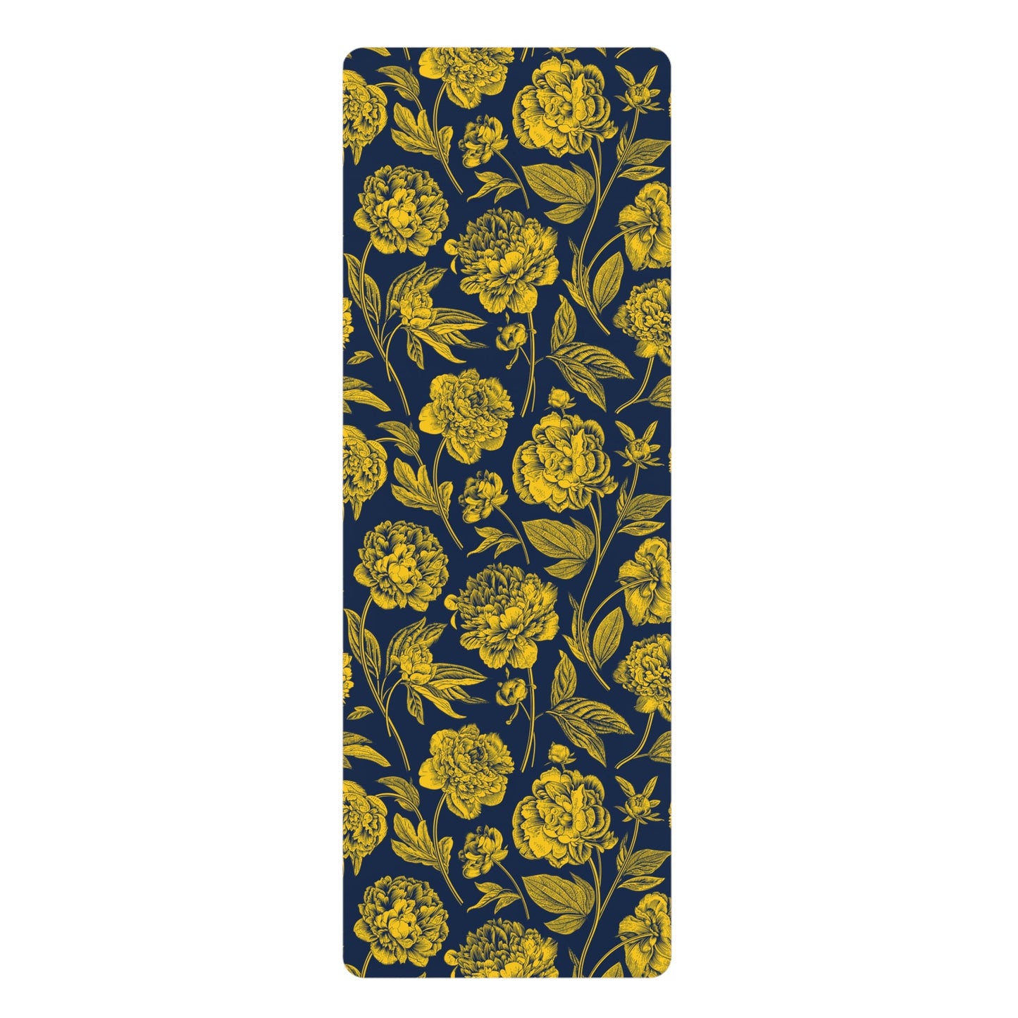 Yoga Mat | Yellow & Blue | Peony