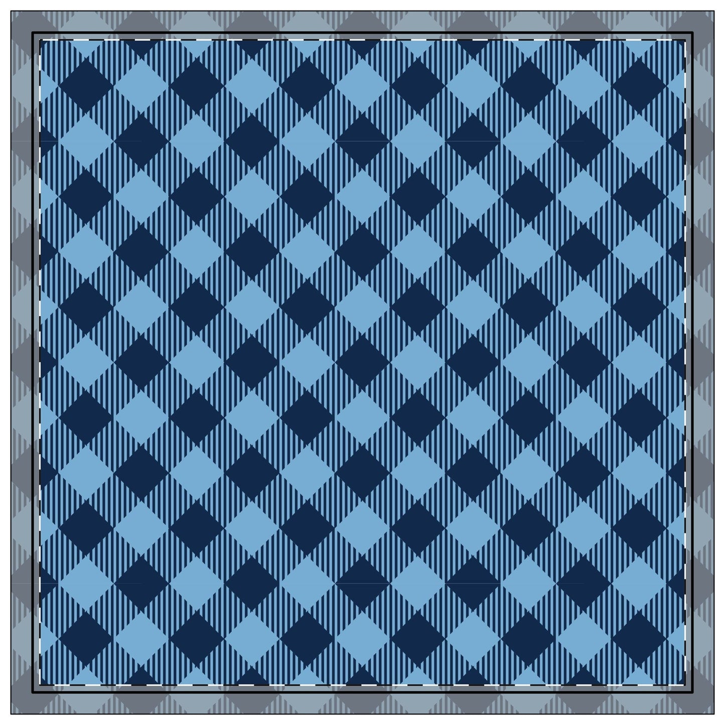 Napkins | Light Blue & White | Gingham
