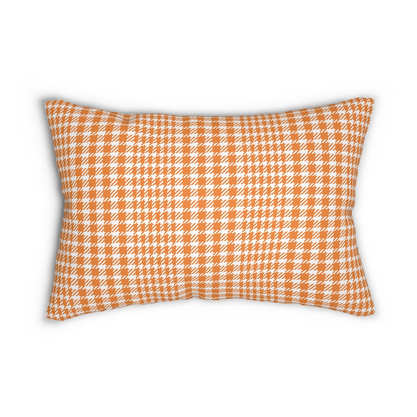 Pillow | Orange & White | Tweed