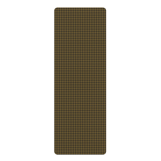 Yoga Mat | Black & Gold | Houndstooth