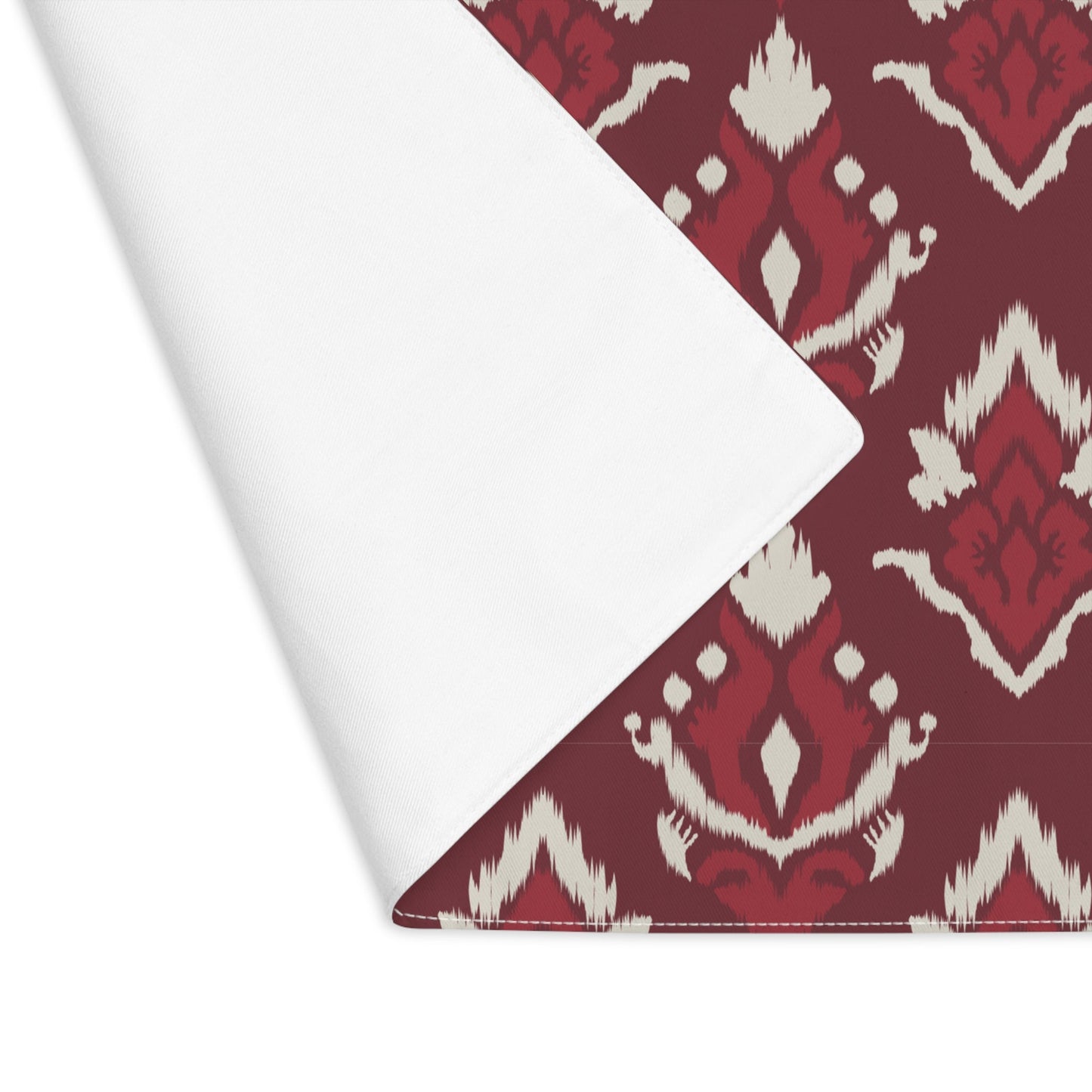 Placemat | Maroon & White | Ikat