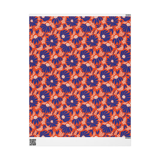 Gift Wrap | Bright Blue & Orange | Bellis
