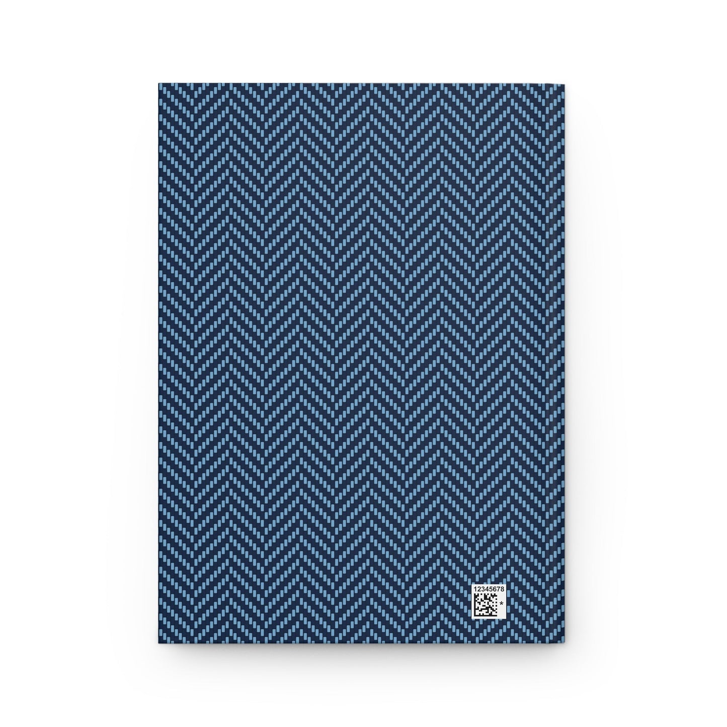 Journal | Light Blue & White | Herringbone