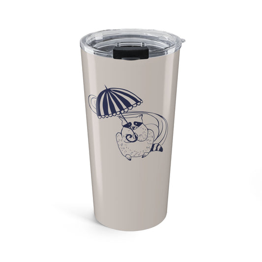 NYP 20oz Tumbler | Raccoon Umbrella