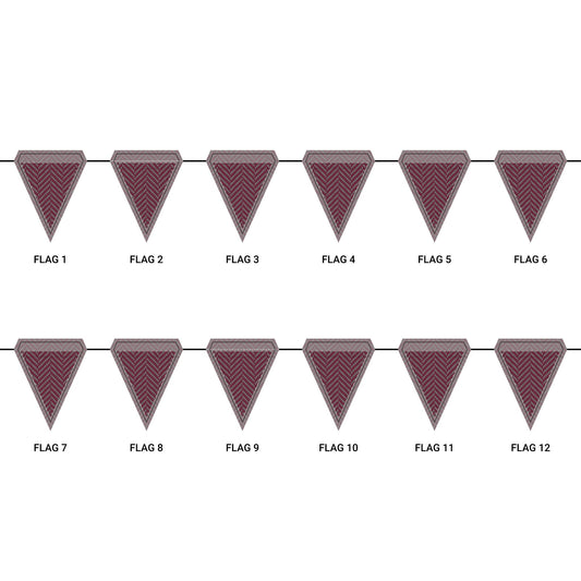 Flag Garland | Starkville, Mississippi | Herringbone